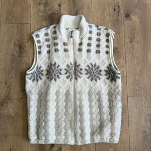 VINTAGE SHERPA FLEECE ZIP VEST